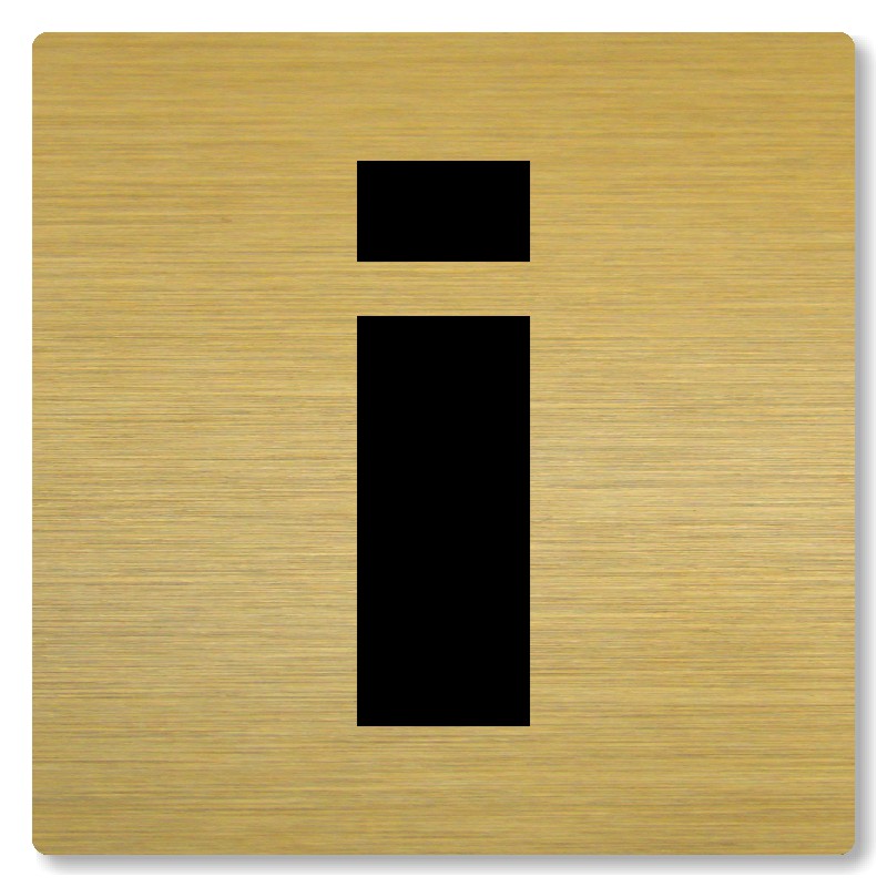 Informace, 100x100mm, zlatá, Nevada